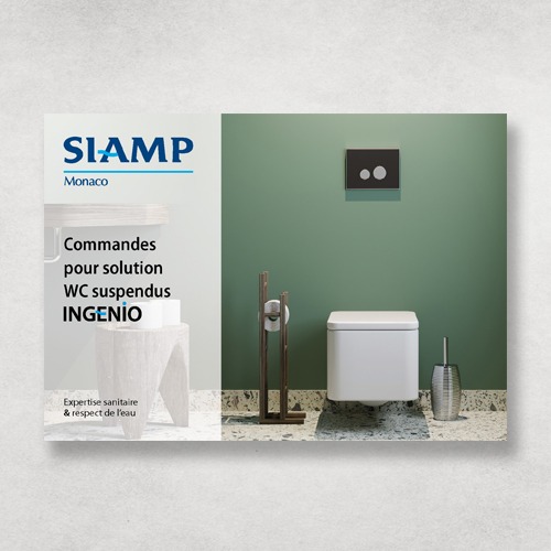 SIAMP Plaques de Commande WC suspendu INGENIO